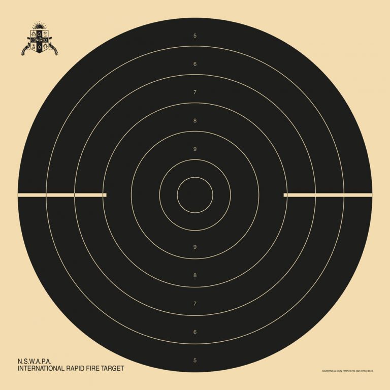 25m Rapid Fire Target 550×550 | Gowans & Son Printers