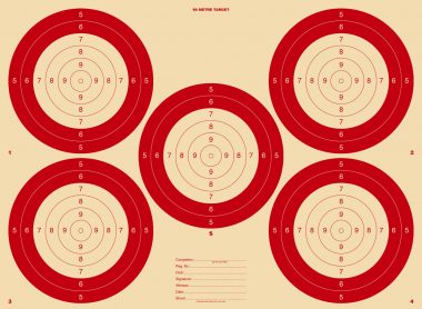 90metre Rifle Target 510x373mm