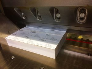 Matt laminated business cards