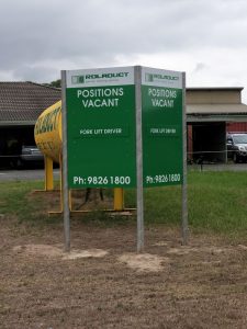 Weather Resistant Signs on Aluminium Panels