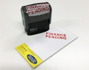 Customised self inking stamp and scribble pad