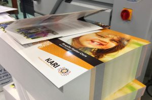Three fold brochure at the folder