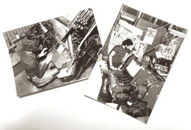 Linotype, hot metal casting machine, and Heidelberg KORA