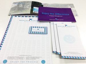 Coordinated business stationery