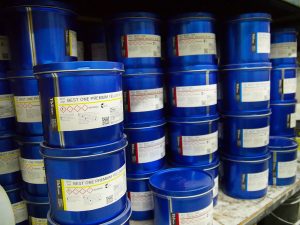 Shelves of premium biodegradable printing inks