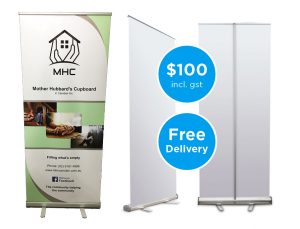 Pull up or roll up banners, Sydney