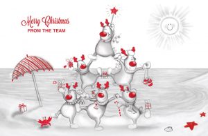 Reindeer Christmas Code: FE800, Red Foil