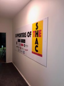 The sign made by Gowans Printers, Sydney