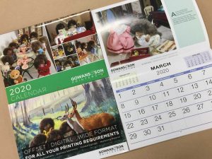 Saddle stitched calendars from Gowans & Son Chipping Norton