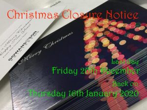 Gowans & Son Christmas 2019 close down