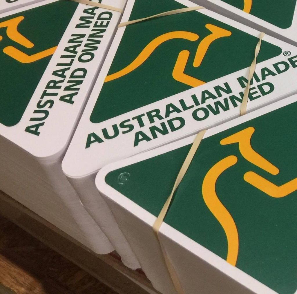 Printed and diecut tags proudly printed in Chipping Norton Sydney Australia