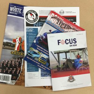 Front covers of magazines printed in Chipping Norton Sydney