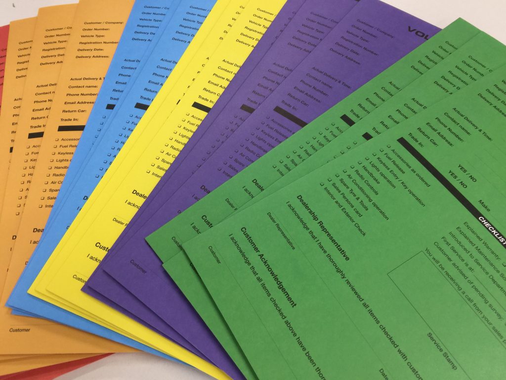 Follow up checklist manilla folders custom printed with fold in pockets and tabs