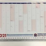 A1 Wall Calendar before trim and fold printed in Liverpool NSW