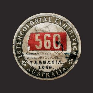 Eliza Blyth Label Intercolonial Exhibition Tasmania Australia 1866