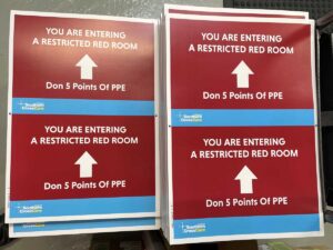 PPE Poster Sets for Southern Cross Care printing and distribution in Chipping Norton Sydney