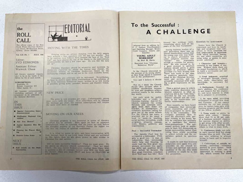 Printed magazine typical of the pre digital era