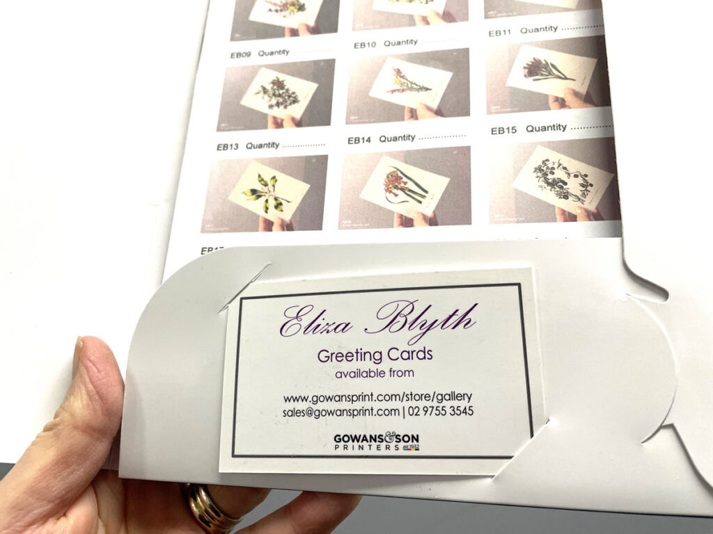 Custom Presentation Folders with business card slits in Liverpool NSW