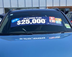 Windscreen Banners and Decals for the Automotive Industry printed in Liverpool NSW