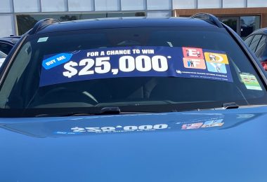 Windscreen Banners and Decals for the Automotive Industry printed in Liverpool NSW