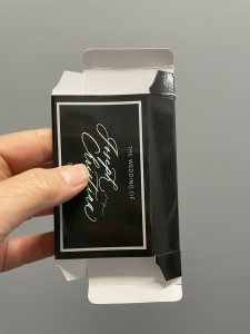 Printed Wedding Favour @gowansprint Chipping Norton Sydney