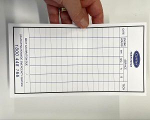 Calibration check docket